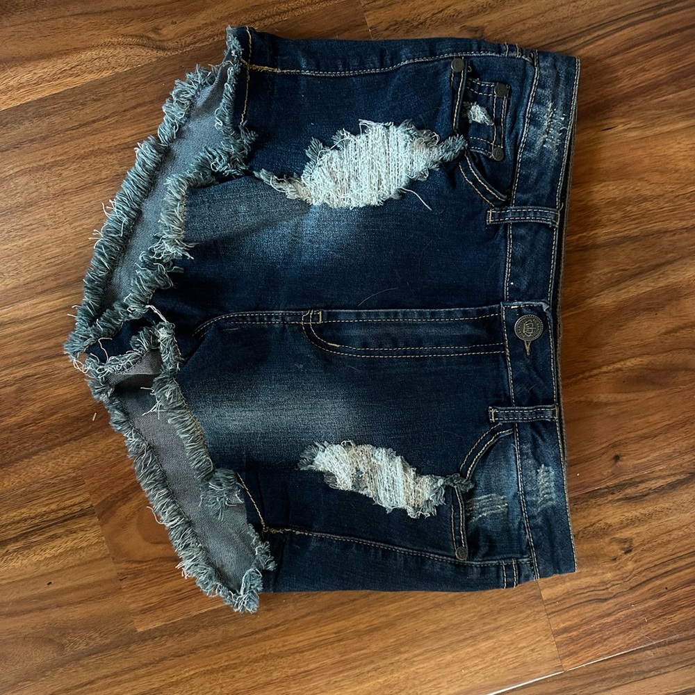 Distressed Denim Women's Shorts
